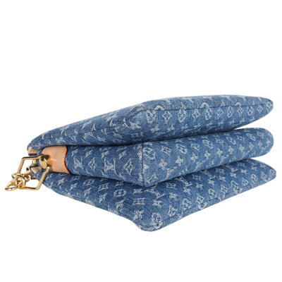 Monogram Denim Coussin PM Blue