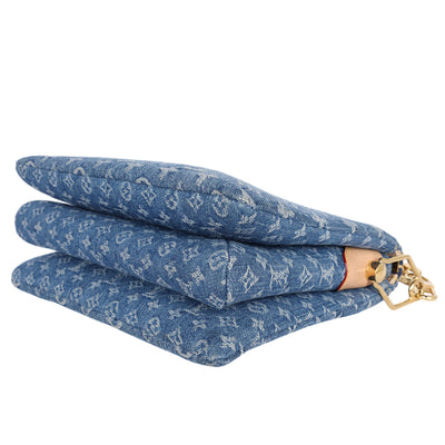 Monogram Denim Coussin PM Blue