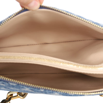 Monogram Denim Coussin PM Blue