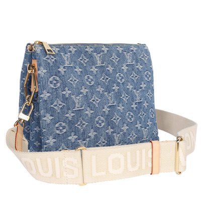Monogram Denim Coussin PM Blue