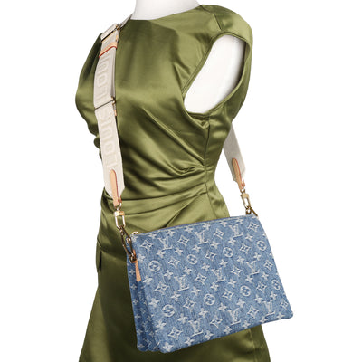 Monogram Denim Coussin PM Blue