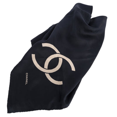 Vintage Chanel CC Logo Silk Scarf