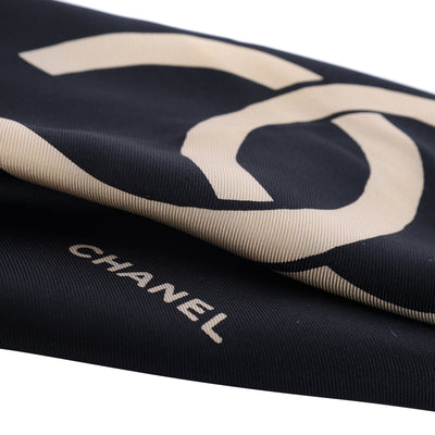 Vintage Chanel CC Logo Silk Scarf