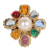 Gold Gripoix Faux Pearl Ring (Authentic Pre-Owned)