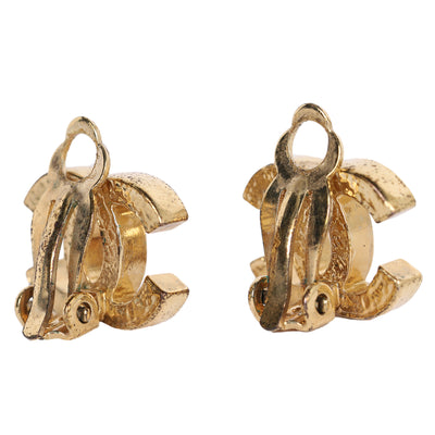 Chanel Gold Clip On Earrings