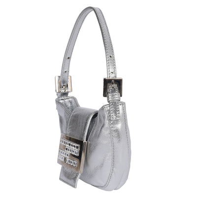 Metallic Mini Croissant Bag