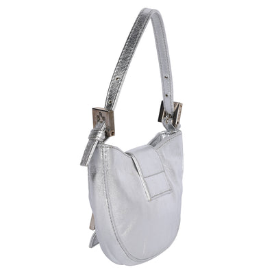 Metallic Mini Croissant Bag