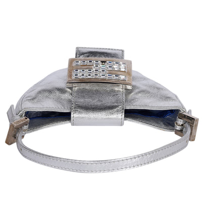 Metallic Mini Croissant Bag