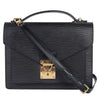 Black Epi Leather Monceau Crossbody Bag