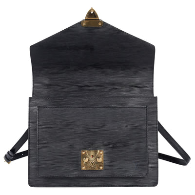 Black Epi Leather Monceau Crossbody Bag