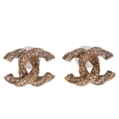 COCO Mark rhinestone earring Metal Ladies