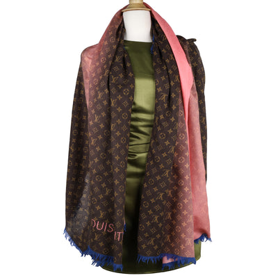 Silk Monogram Square Scarf Multicolor