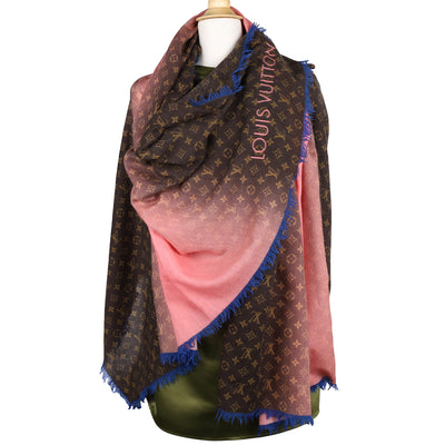 Silk Monogram Square Scarf Multicolor