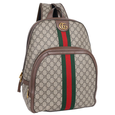 GG Supreme Monogram Ophidia Day Backpack Brown