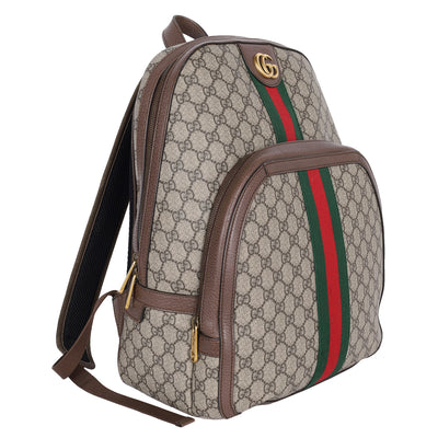 GG Supreme Monogram Ophidia Day Backpack Brown