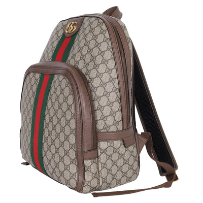 GG Supreme Monogram Ophidia Day Backpack Brown