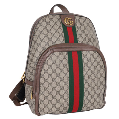 GG Supreme Monogram Ophidia Day Backpack Brown