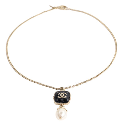 Pearl Enamel Necklace