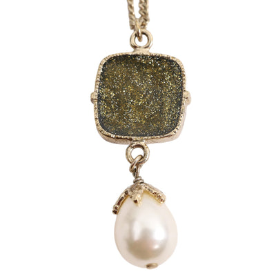 Pearl Enamel Necklace