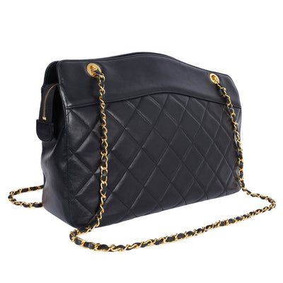 Quilted Lambskin Leather Shoulder Bag
