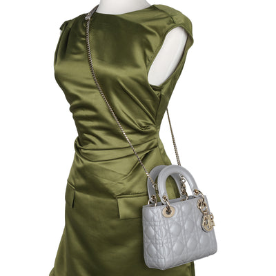 Lady Dior Chain Bag Cannage Quilt Lambskin Mini