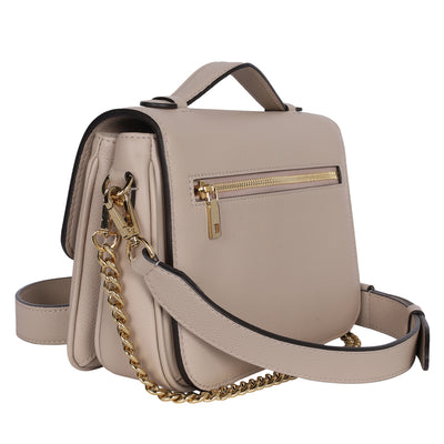 Grained Calfskin Lockme Oxford Tan