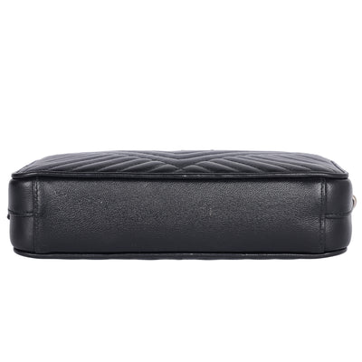 Diagramme Leather Double Zip Shoulder Bag