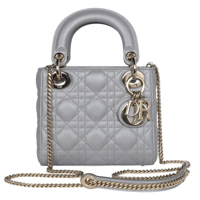 Lady Dior Chain Bag Cannage Quilt Lambskin Mini