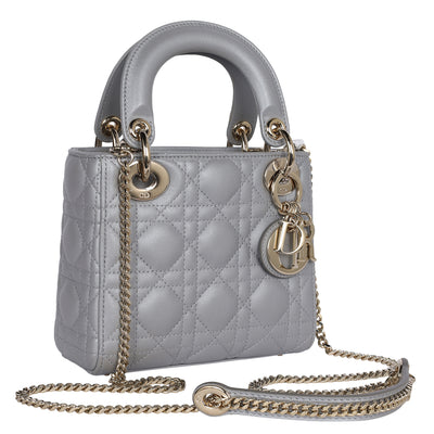 Lady Dior Chain Bag Cannage Quilt Lambskin Mini