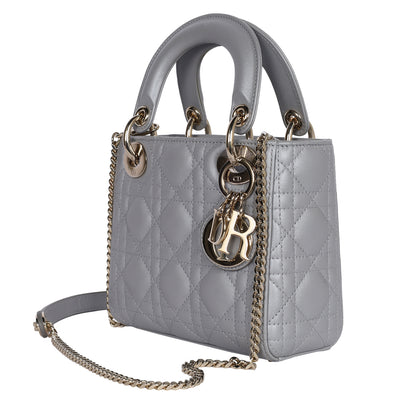 Lady Dior Chain Bag Cannage Quilt Lambskin Mini