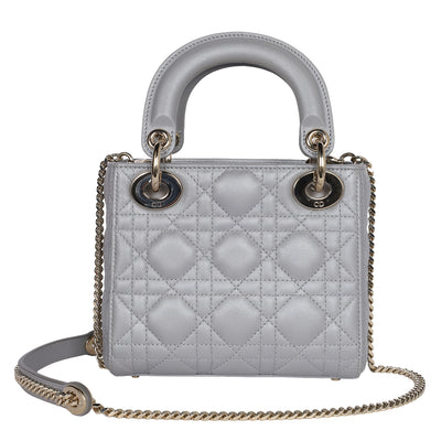 Lady Dior Chain Bag Cannage Quilt Lambskin Mini