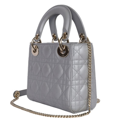 Lady Dior Chain Bag Cannage Quilt Lambskin Mini