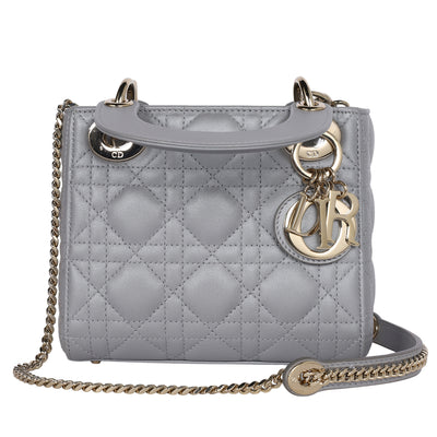 Lady Dior Chain Bag Cannage Quilt Lambskin Mini