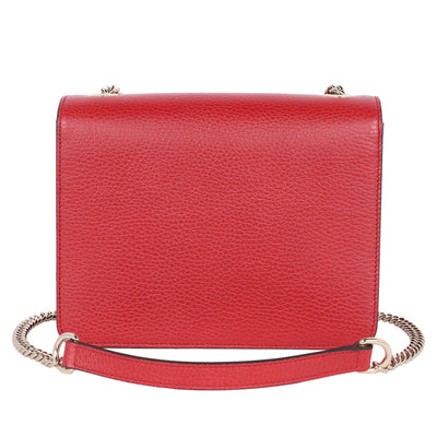 Leather Small Interlocking G Shoulder Bag