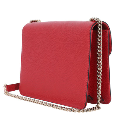 Leather Small Interlocking G Shoulder Bag