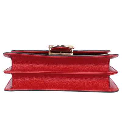 Leather Small Interlocking G Shoulder Bag