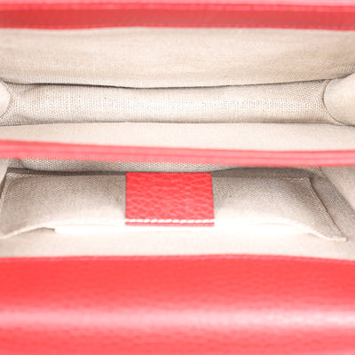 Leather Small Interlocking G Shoulder Bag