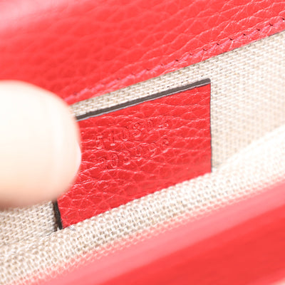 Leather Small Interlocking G Shoulder Bag