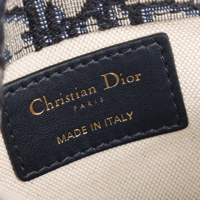 Oblique Saddle Belt Leather Bag Blue