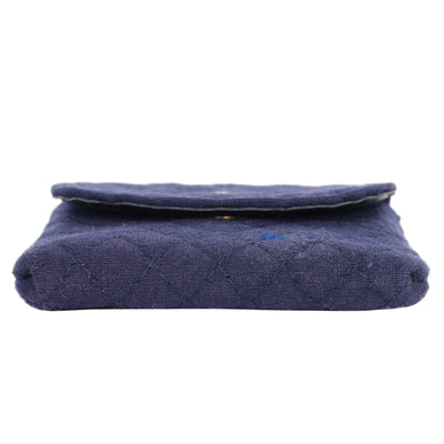 Jersey Micro Mini Shoulder Bag Blue