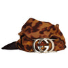 Silk Leopard GG Scarf Wrap Brown (Authentic)