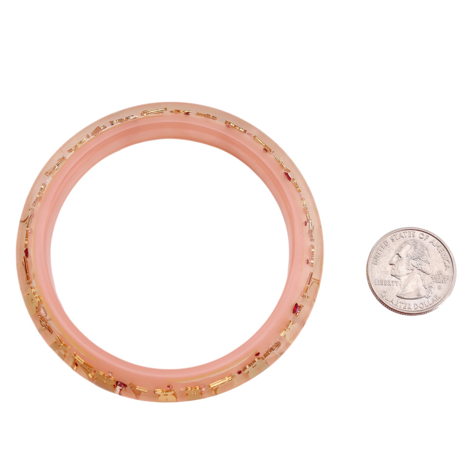 Louis Vuitton 2012 Pink Enamel Floral Bangle · INTO