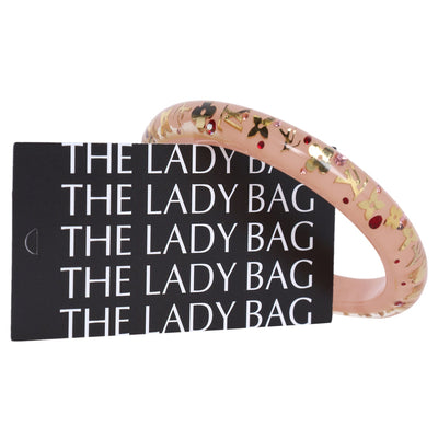 Pink Enamel Bangle Bracelet