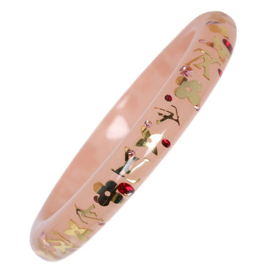 Pink Enamel Bangle Bracelet