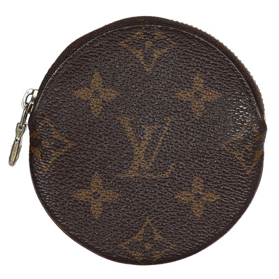 Monogram Round Coin Purse Wallet