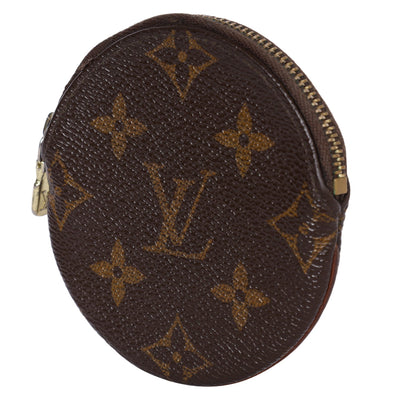 Monogram Round Coin Purse Wallet
