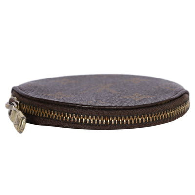 Monogram Round Coin Purse Wallet