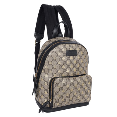 GG Supreme Monogram Bees Small Day Backpack