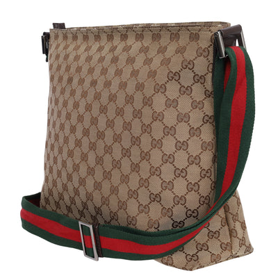 Monogram Web Medium Flat Messenger Bag