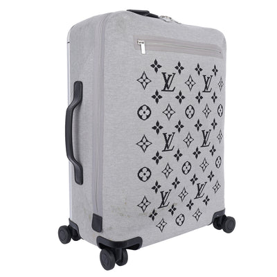 Knit Monogram Horizon Soft 55 Suitcase Roller Grey